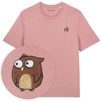 Besticktes T-Shirt – Eugen die Eule – LIGARTI Tiermanufaktur