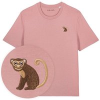 Besticktes T-Shirt – Albert der Affe – LIGARTI Tiermanufaktur