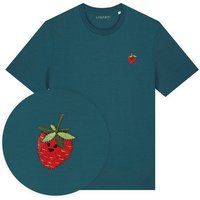 Besticktes T-Shirt – Erdbeere – LIGARTI Tiermanufaktur