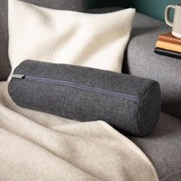 nahtur-design Nackenrolle aus Merinoloden | Wollkügelchen oder Dinkelspelz | 40 × 16 cm