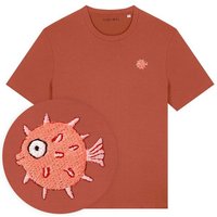 Besticktes T-Shirt – Kurt der Kugelfisch – LIGARTI Tiermanufaktur
