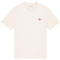 Besticktes T-Shirt – Jean-Luc die Weihnachtsgarnele – LIGARTI Tiermanufaktur