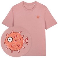 Besticktes T-Shirt – Kurt der Kugelfisch – LIGARTI Tiermanufaktur