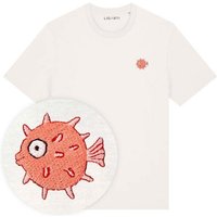 Besticktes T-Shirt – Kurt der Kugelfisch – LIGARTI Tiermanufaktur
