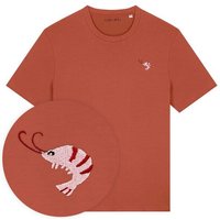 Besticktes T-Shirt – Nele der Shrimp – LIGARTI Tiermanufaktur