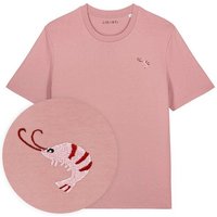 Besticktes T-Shirt – Nele der Shrimp – LIGARTI Tiermanufaktur