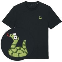 Besticktes T-Shirt – Schorsch die Schlange – LIGARTI Tiermanufaktur