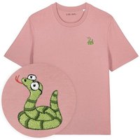 Besticktes T-Shirt – Schorsch die Schlange – LIGARTI Tiermanufaktur