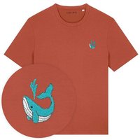 Besticktes T-Shirt – Walter der Wal – LIGARTI Tiermanufaktur