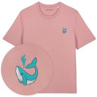 Besticktes T-Shirt – Walter der Wal – LIGARTI Tiermanufaktur