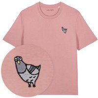Besticktes T-Shirt – Claude die Taube – LIGARTI Tiermanufaktur