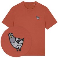 Besticktes T-Shirt – Claude die Taube – LIGARTI Tiermanufaktur