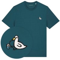 Besticktes T-Shirt – Piet die Ente – LIGARTI Tiermanufaktur