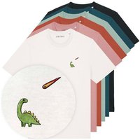 Besticktes T-Shirt – Charlie der Dino – LIGARTI Tiermanufaktur