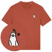 Besticktes T-Shirt – Heidi der Nymphensittich – LIGARTI Tiermanufaktur