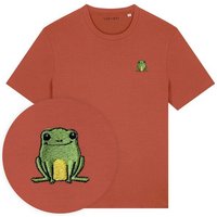 Besticktes T-Shirt – Nils der Frosch – LIGARTI Tiermanufaktur