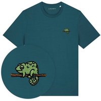Besticktes T-Shirt – Mareike das Chamäleon – LIGARTI Tiermanufaktur
