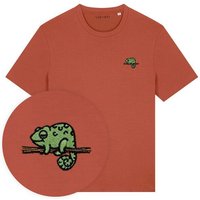 Besticktes T-Shirt – Mareike das Chamäleon – LIGARTI Tiermanufaktur