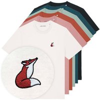 Besticktes T-Shirt – Valentina der Fuchs – LIGARTI Tiermanufaktur