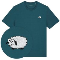 Besticktes T-Shirt – Wollke das Schaf – LIGARTI Tiermanufaktur