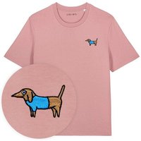 Besticktes T-Shirt – Steffen der Dackel – LIGARTI Tiermanufaktur