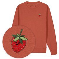 Bestickter Pullover – Erdbeere – LIGARTI Tiermanufaktur