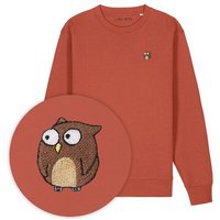 Bestickter Pullover – Eugen die Eule – LIGARTI Tiermanufaktur
