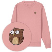 Bestickter Pullover – Eugen die Eule – LIGARTI Tiermanufaktur