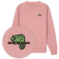 Bestickter Pullover – Mareike das Chamäleon – LIGARTI Tiermanufaktur