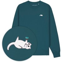 Bestickter Pullover – Samantha die Katze – LIGARTI Tiermanufaktur