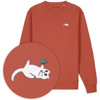 Bestickter Pullover – Samantha die Katze – LIGARTI Tiermanufaktur