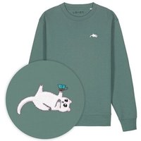 Bestickter Pullover – Samantha die Katze – LIGARTI Tiermanufaktur