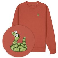 Bestickter Pullover – Schorsch die Schlange – LIGARTI Tiermanufaktur