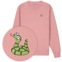 Bestickter Pullover – Schorsch die Schlange – LIGARTI Tiermanufaktur