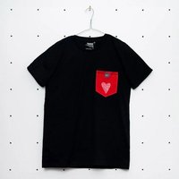 soki Choose Your Own Pocket T-Shirt mit Tasche aus geretteter Bettwäsche