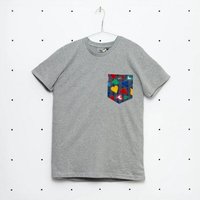 soki Choose Your Own Pocket T-Shirt mit Tasche aus geretteter Bettwäsche
