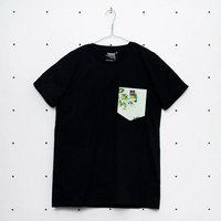soki Choose Your Own Pocket T-Shirt mit Tasche aus geretteter Bettwäsche