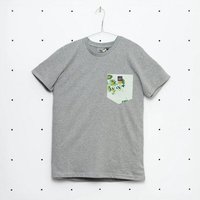 soki Choose Your Own Pocket T-Shirt mit Tasche aus geretteter Bettwäsche
