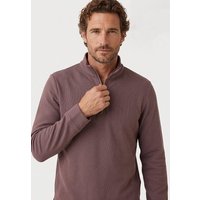 ORGANICATION Longsleeve aus Bio-Baumwolle mit Viertelreißverschluss