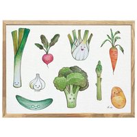 Kunstdruck »Gemüsebeet« von LIGARTI | A4, A3 oder A2 | Wandbild | Poster | Kunst