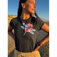 FÄDD Damen T-Shirt Rundhals aus Bio-Baumwolle "DRACHENFLIEGE BT"