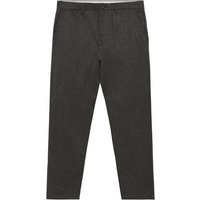 KnowledgeCotton Apparel Chino-Hose CHUCK mit Fischgrätmuster - Regular Fit - aus Bio-Baumwolle