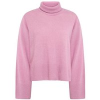 KnowledgeCotton Apparel Entspannter Pullover mit Stehkragen aus Bio-Lammwolle