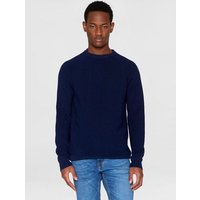 KnowledgeCotton Apparel Rundhalsausschnitt-Pullover aus Bio-Merinowolle