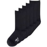 MELA Rollsaum Socken im 5er-Pack aus Biobaumwoll-Mix