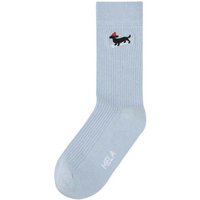 MELA Gerippte Socken Dog ski aus Biobaumwoll-Mix