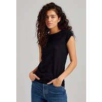 ThokkThokk Damen Cap Sleeve T-Shirt TT01 unifarben aus Bio-Baumwolle