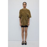 Rita Row Oversize-Samttop KITTY mit Knopfdetail