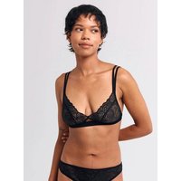 erlich textil Fluid Lace bügelloser Cut-Out Bralette mit Spitze, made in Europe