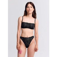 erlich textil Fluid Lace bügelloser Bandeau Bralette mit Spitze, made in Europe